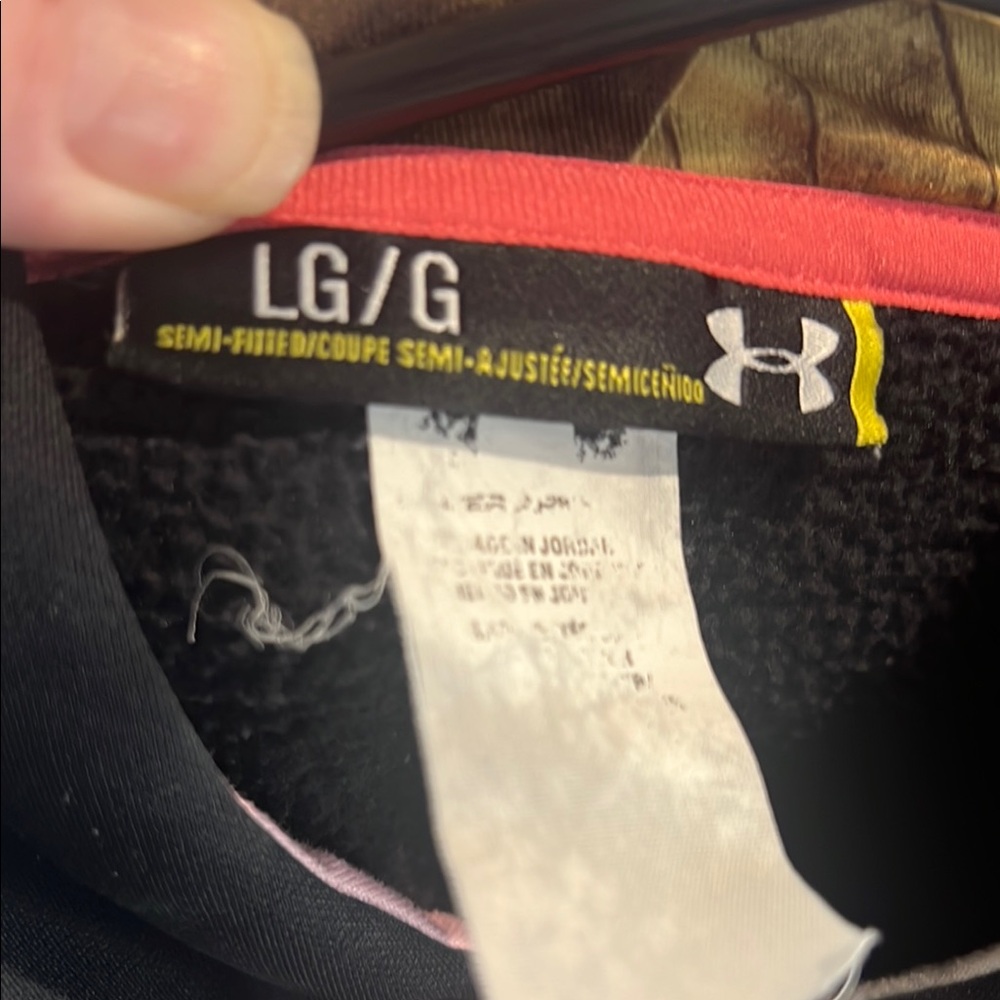 Under Armour Black and Pink Hoodie - Picture 2 of 3
